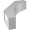 Ekena Millwork 5 1/2-in. W x 18-in. D x 26-in. H Merced Architectural Grade PVC Knee Brace BRCP055X18X26MRC - alternate 4